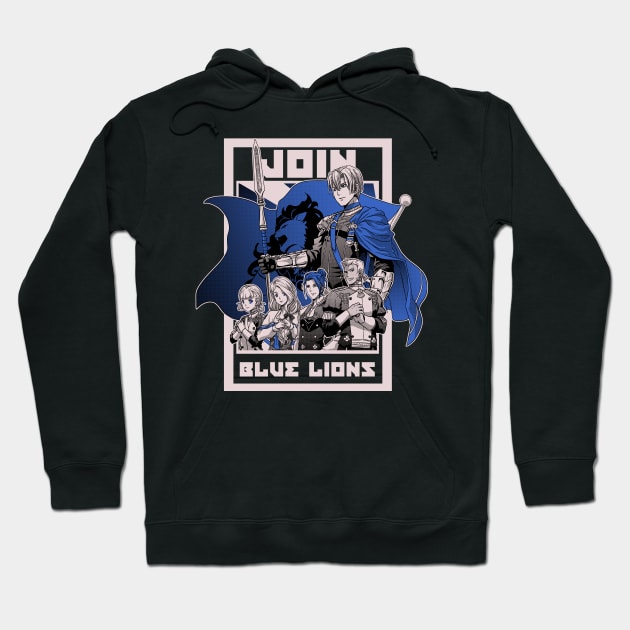 Join Blue Lions Hoodie by CoinboxTees